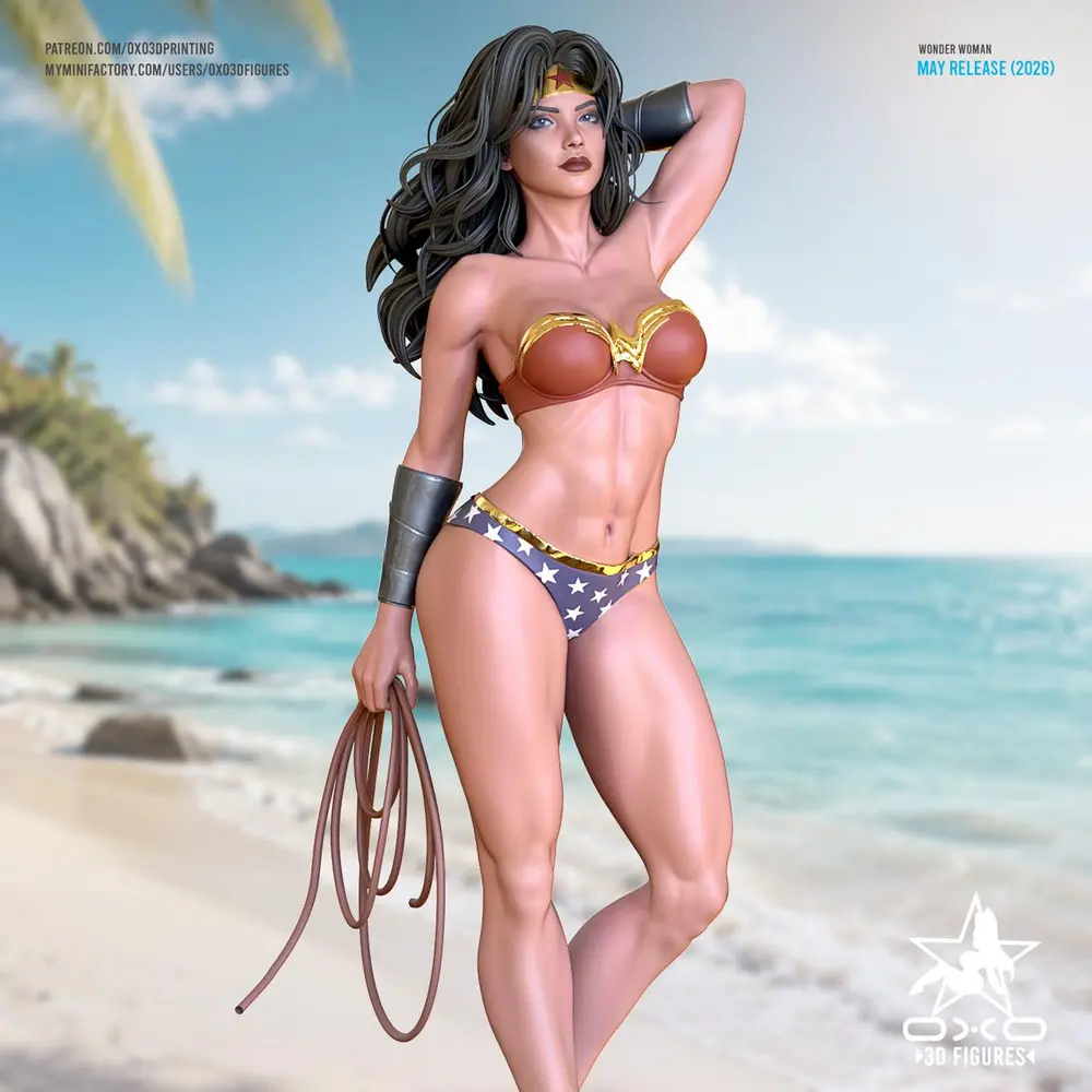 Wonder Woman — DC Comics 3D printable STL model