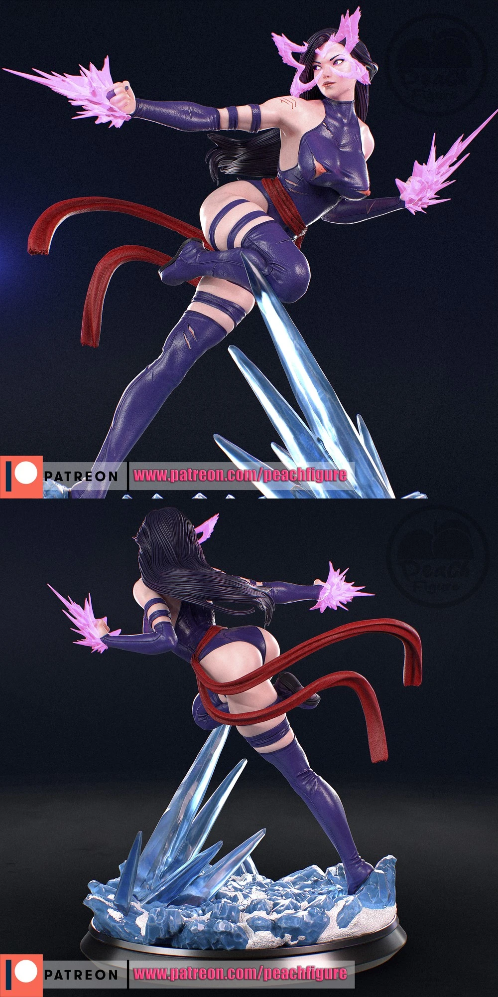 Psylocke — Marvel / X-Men 3D printable STL model