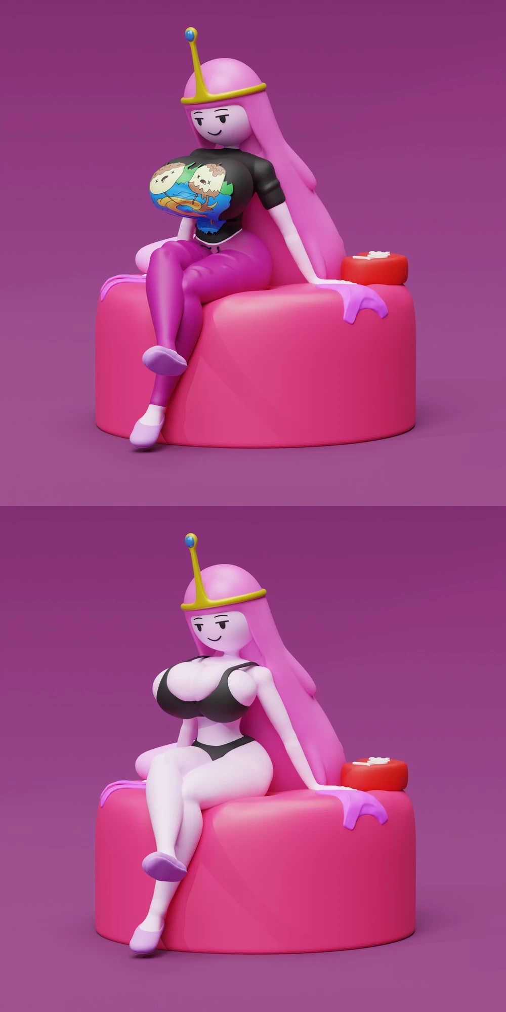 Princess Bubblegum Pajamas — Adventure Time 3D printable STL model