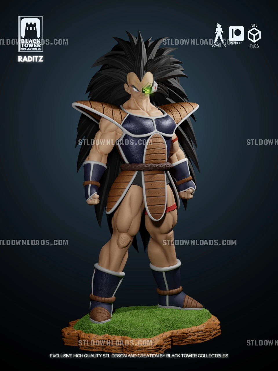 Raditz — Dragon Ball Z 3D printable STL model