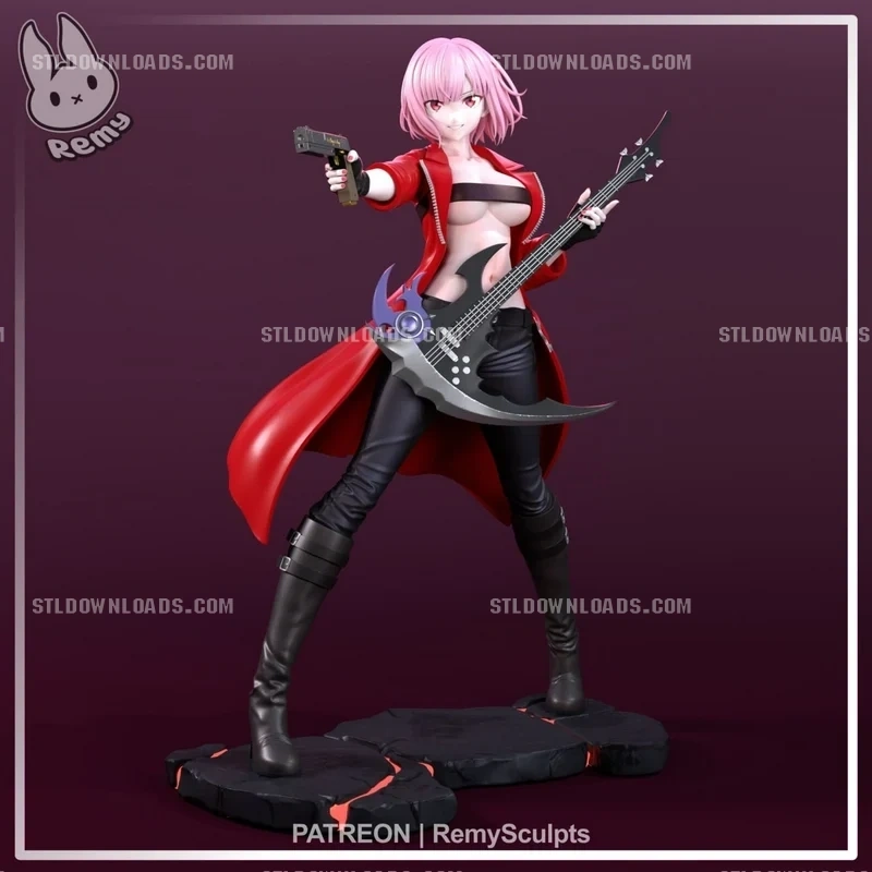 Mori Calliope — Hololive STL render Mori Calliope — Hololive 3D printable STL model