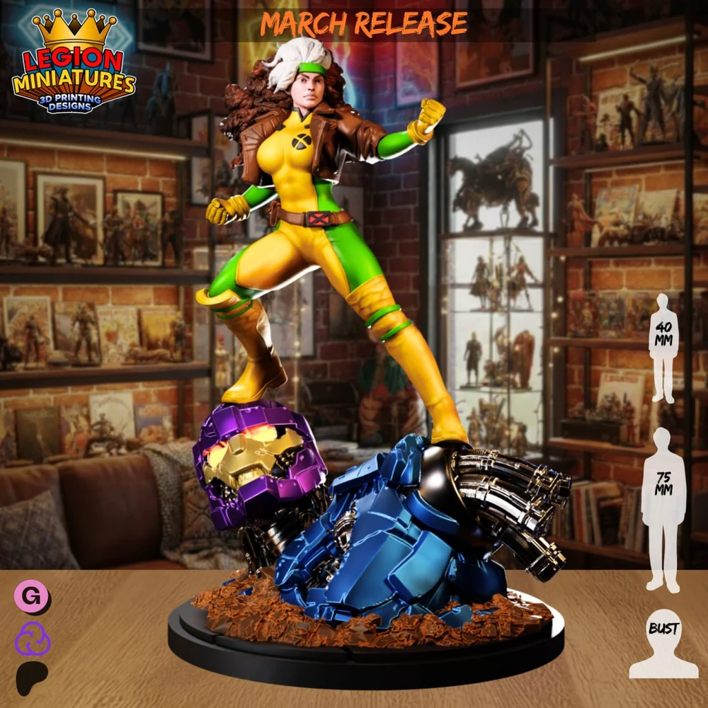 Rogue — Marvel 3D printable STL model