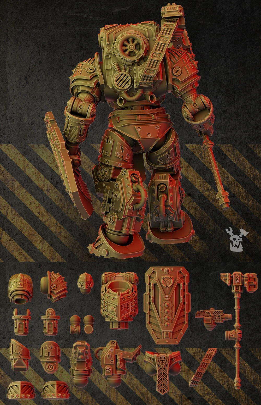 Perturabo Primarch (Daemon / Demon Prince / Rusty Reaper) — Warhammer 40,000 3D printable STL model
