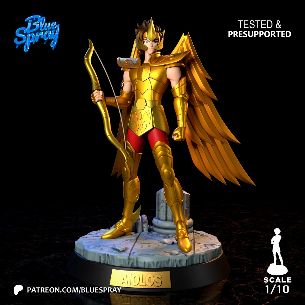 Sagittarius Aiolos — Saint Seiya 3D printable STL model