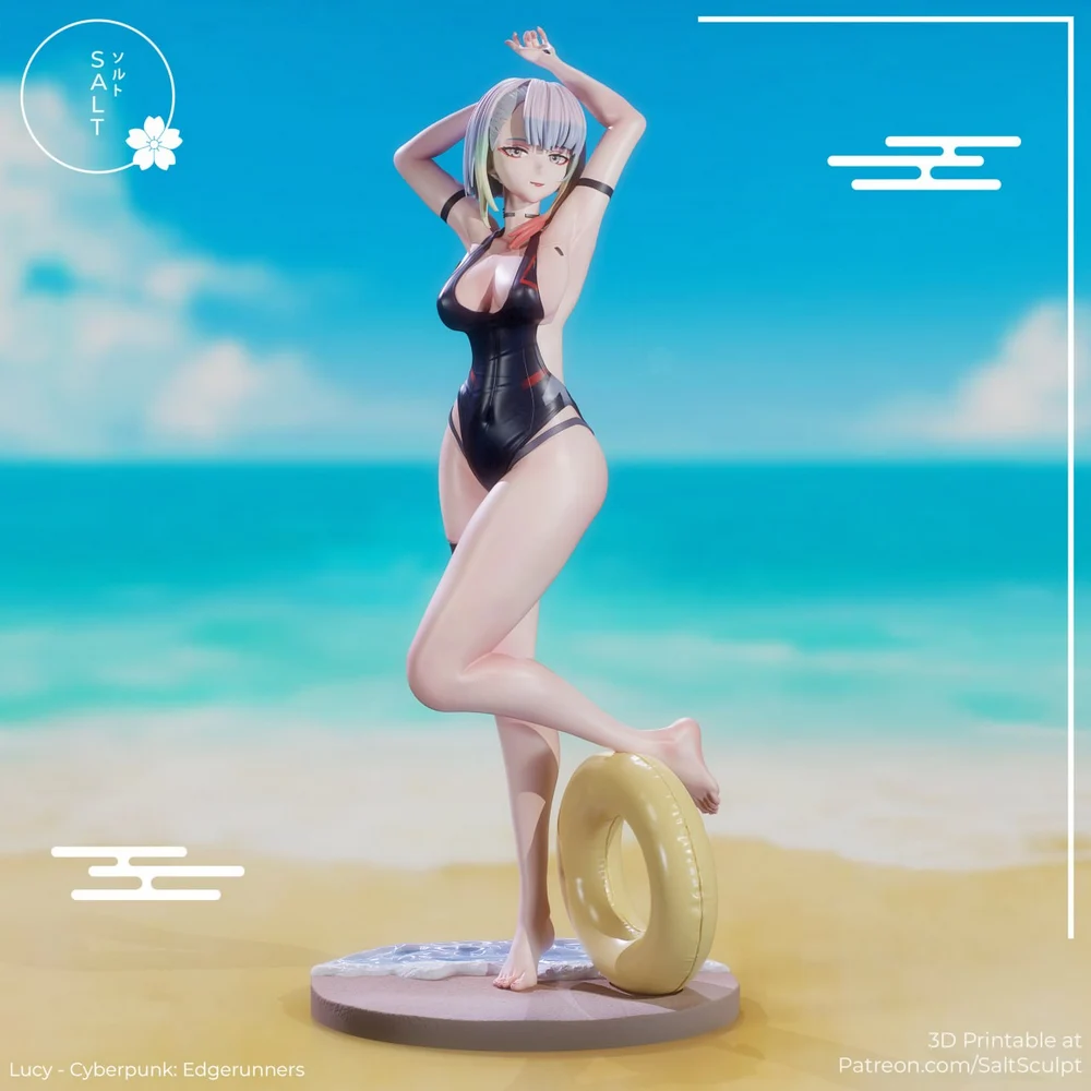 Lucy Swimsuit — Cyberpunk: Edgerunners 3D printable STL model