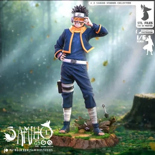 Young Uchiha Obito — Naruto 3D printable STL model