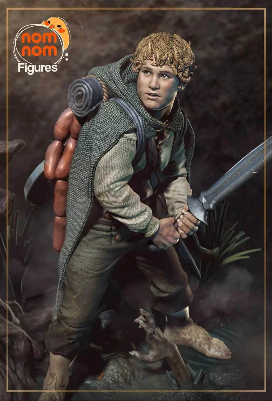 Samwise Gamgee — The Lord of the Rings STL render Samwise Gamgee — The Lord of the Rings 3D printable STL model