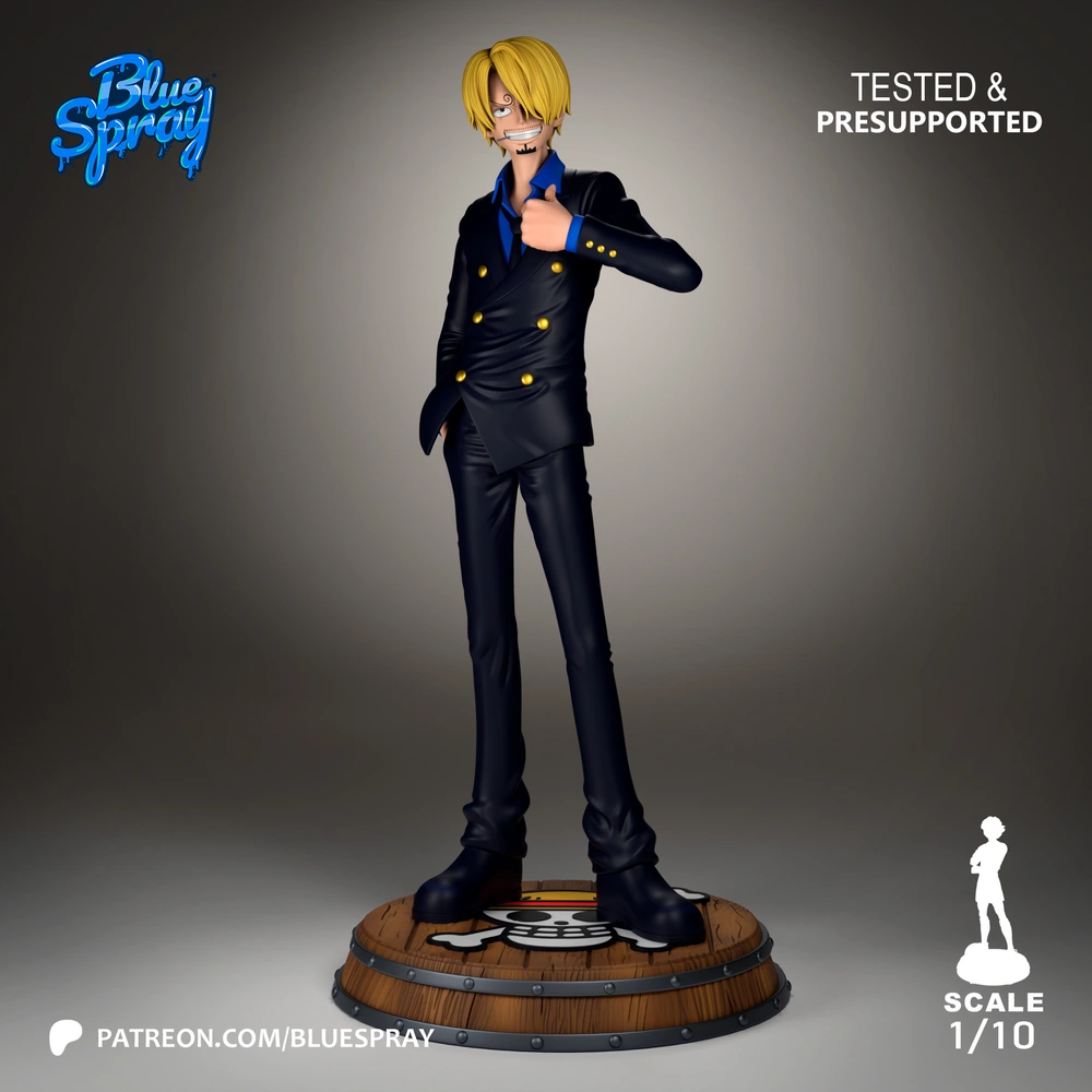Sanji — One Piece 3D printable STL model