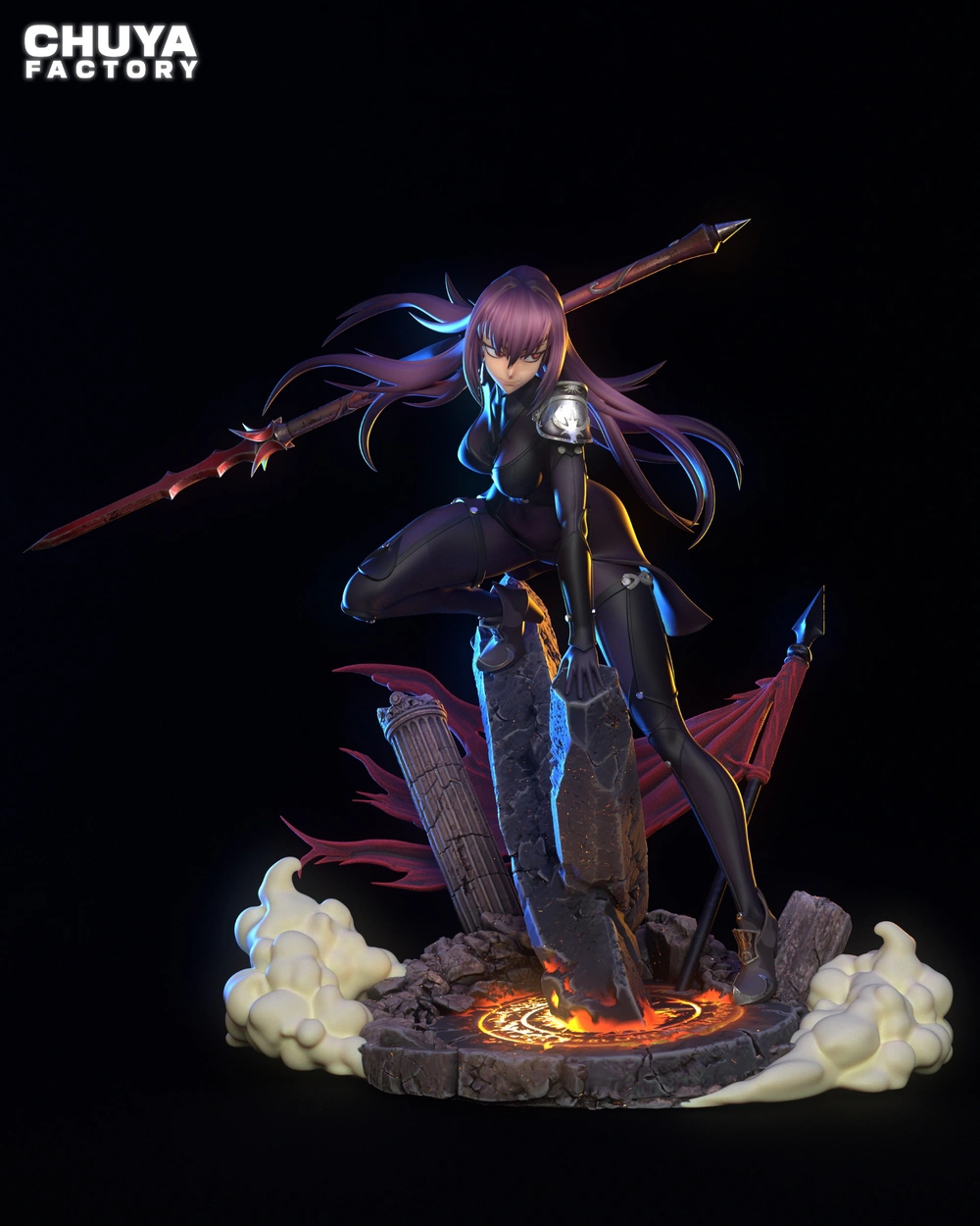 Scathach — Fate Series STL render Scathach — Fate Series 3D printable STL model