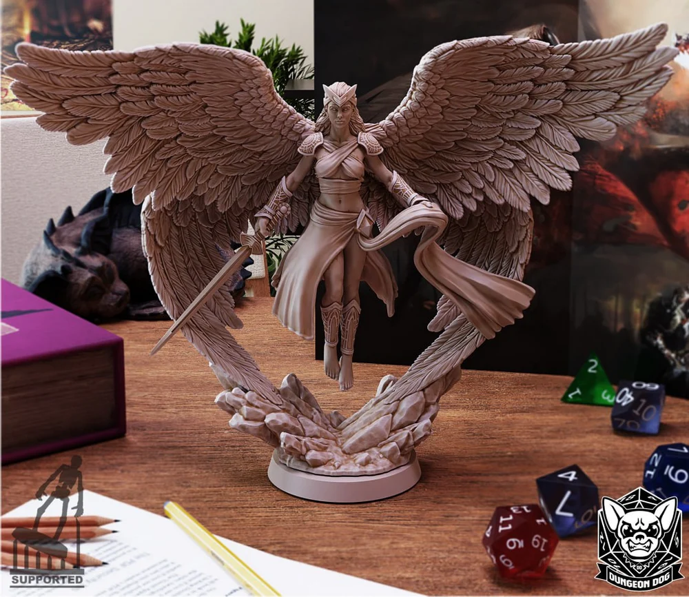 Solar Female Angel 3D printable STL model