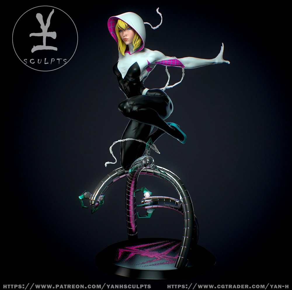 Spider-Gwen — Marvel / Spider-Man 3D printable STL model