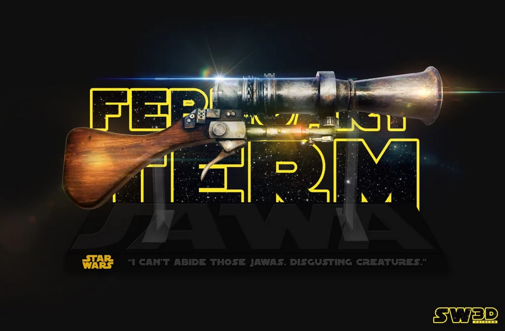 Jawa Blaster — Star Wars 3D printable STL model