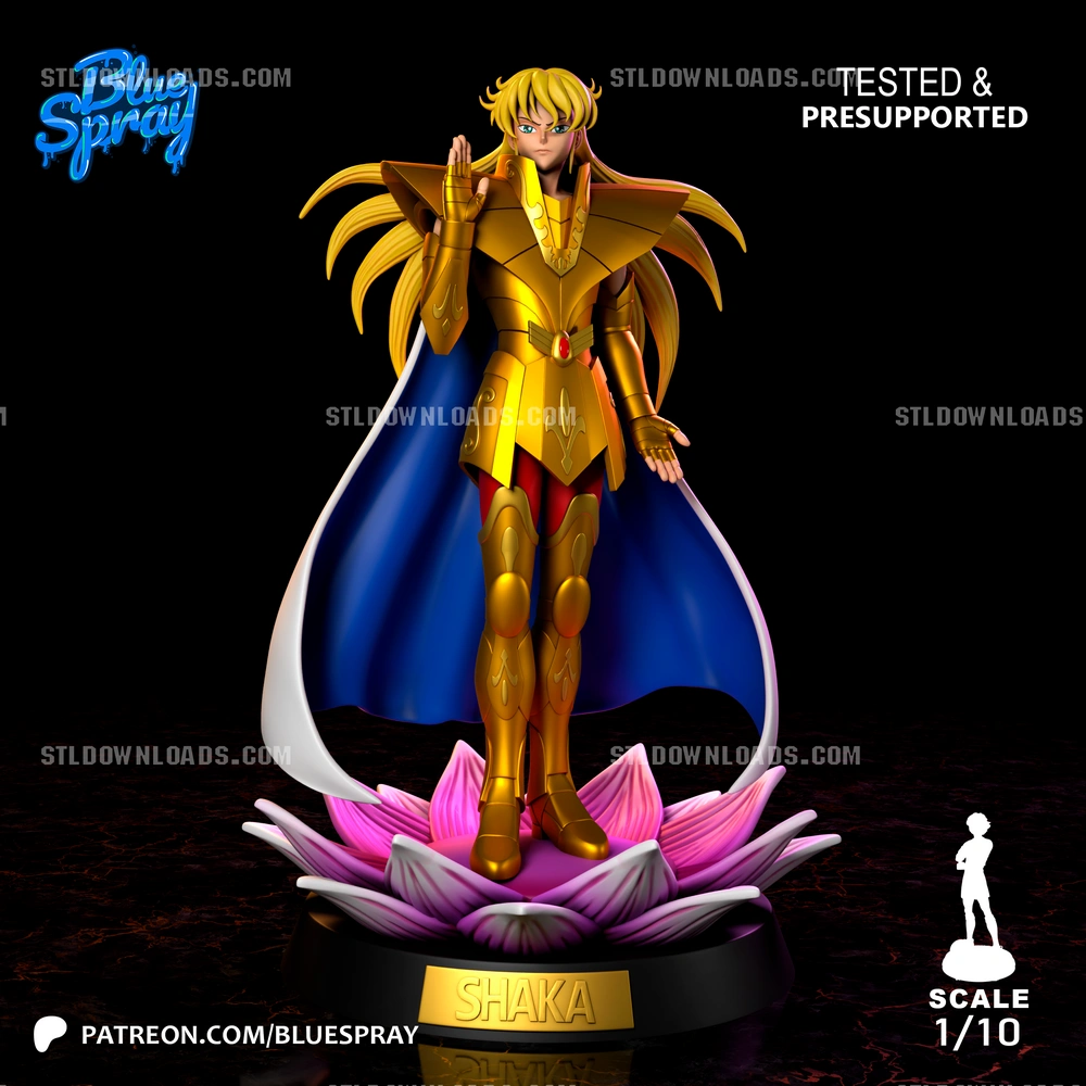 Virgo Shaka — Saint Seiya 3D printable STL model