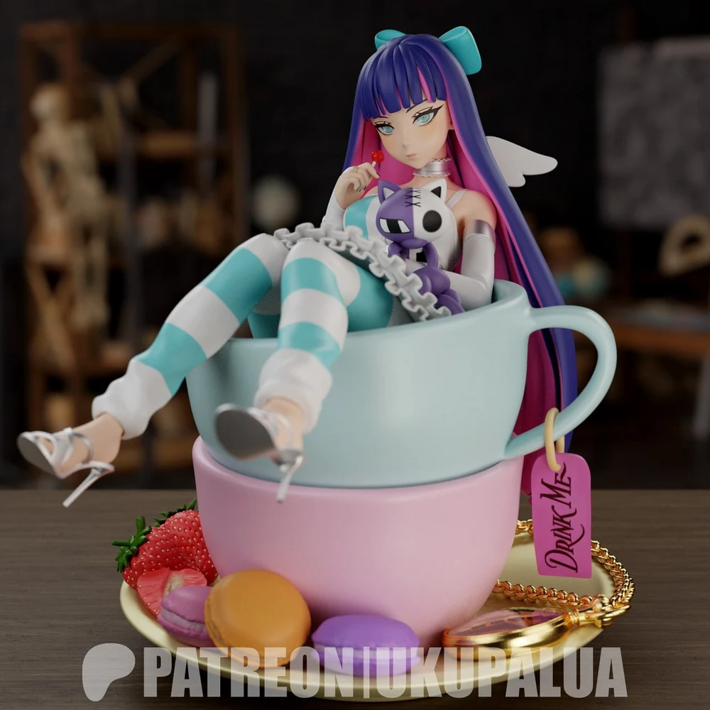 Stocking Anarchy — Panty & Stocking with Garterbelt 3D printable STL model
