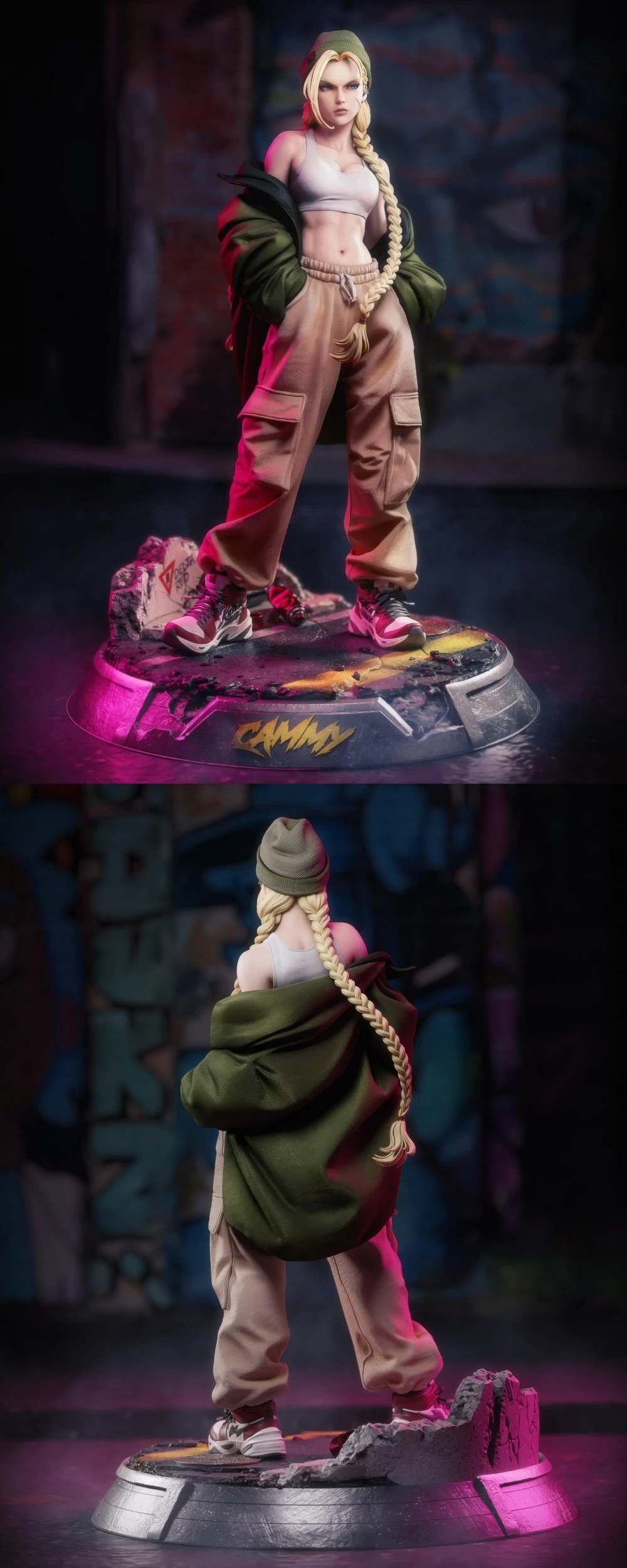 Streetwear Cammy — Street Fighter 3D printable STL model