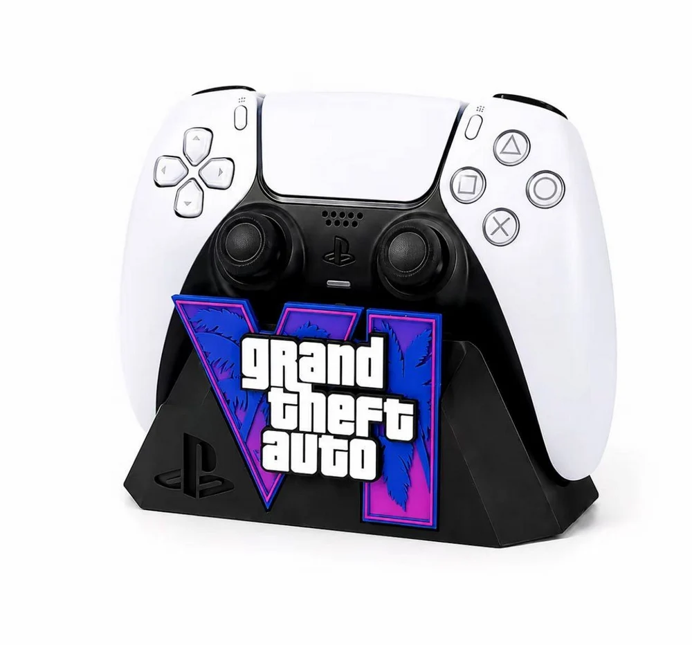 PS5 Controller Holder GTA VI — Grand Theft Auto VI / Utility 3D printable STL model