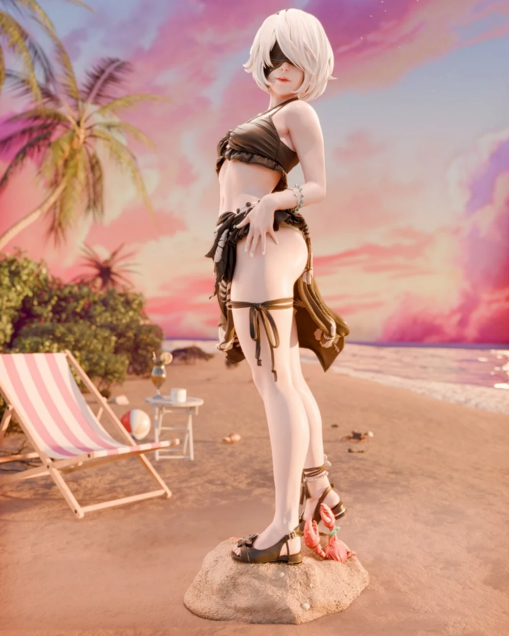 Swimsuit 2B — Nier: Automata 3D printable STL model