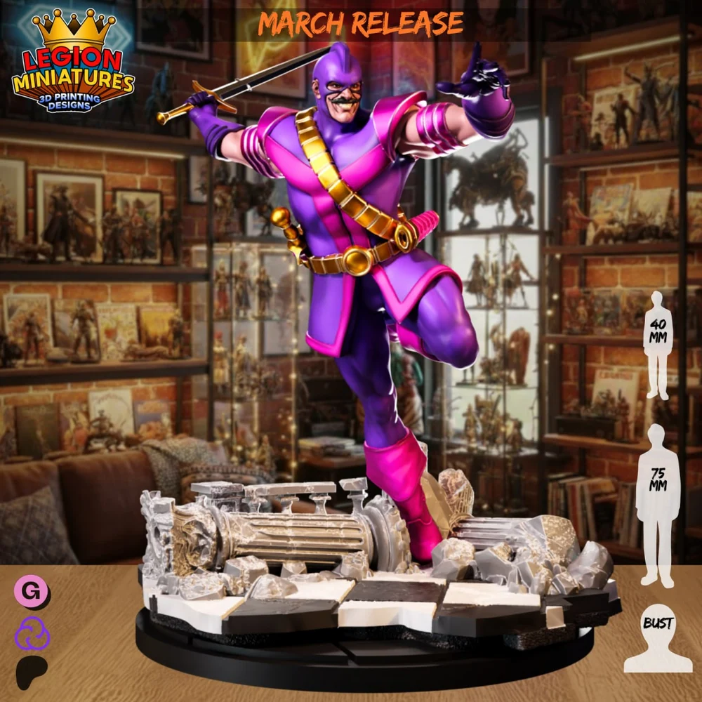 Swordsman — Marvel 3D printable STL model