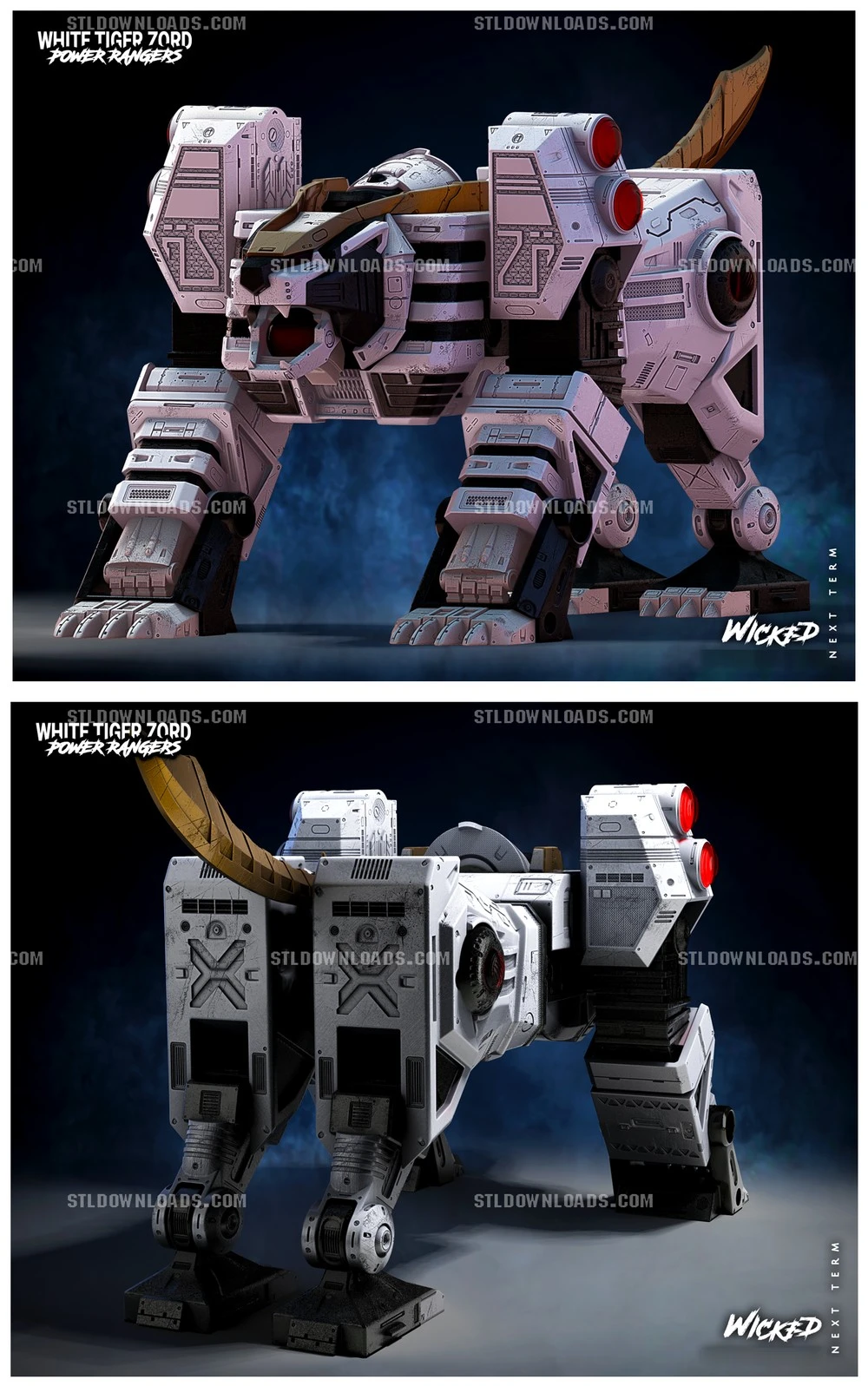 Tigerzord — Power Rangers 3D printable STL model