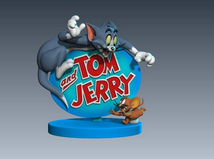 Tom and Jerry STL render Tom and Jerry 3D printable STL model