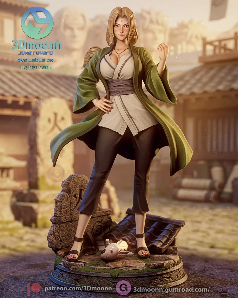 Tsunade — Naruto 3D printable STL model