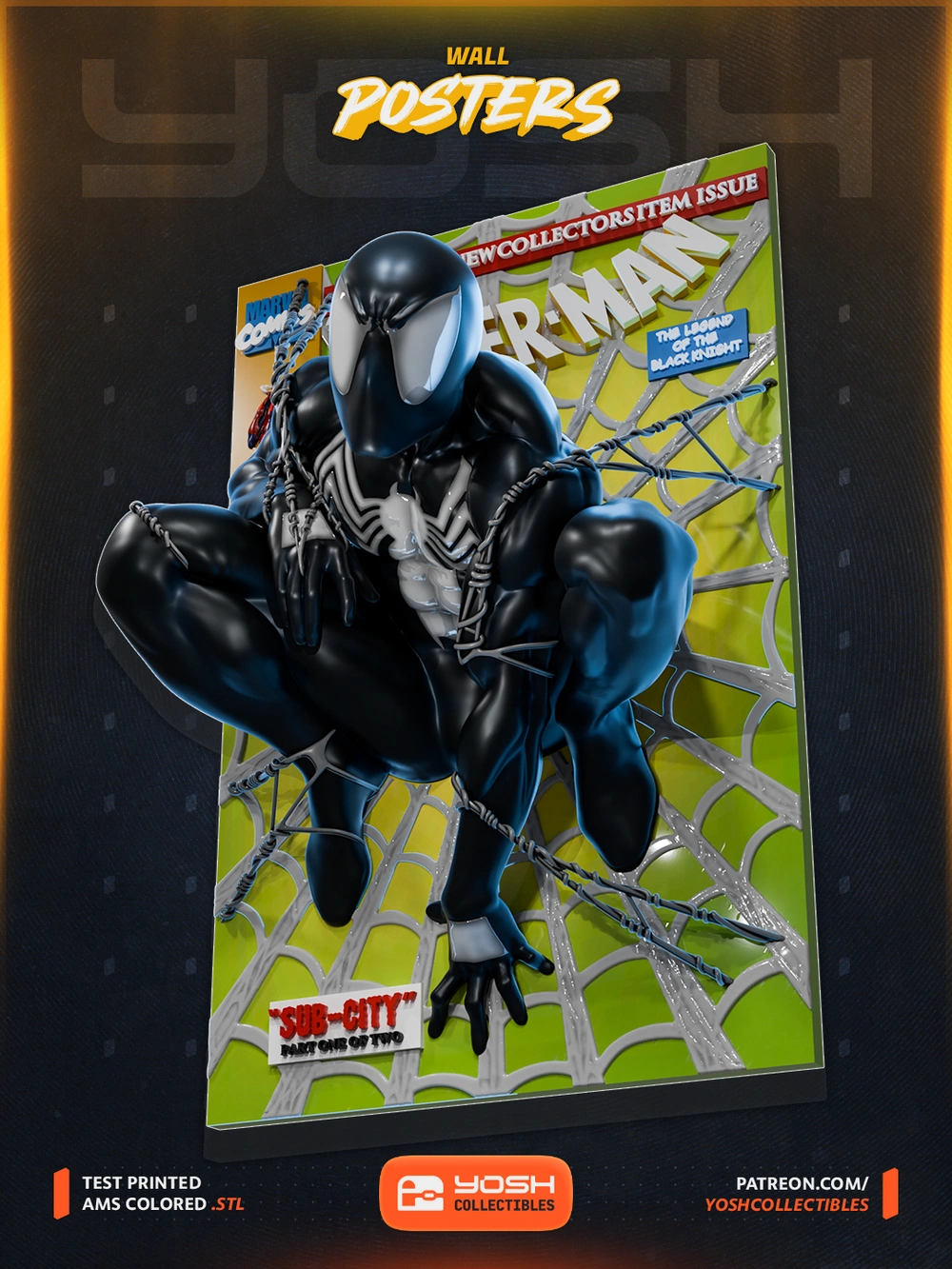 Venomized Spider-Man — Marvel / Spider-Man 3D printable STL model