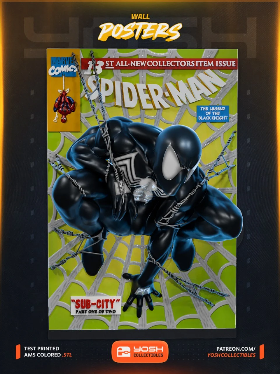 Venomized Spider-Man — Marvel / Spider-Man 3D printable STL model