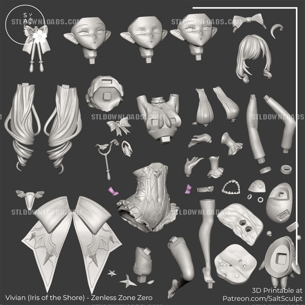 Vivian — Zenless Zone Zero 3D printable STL model