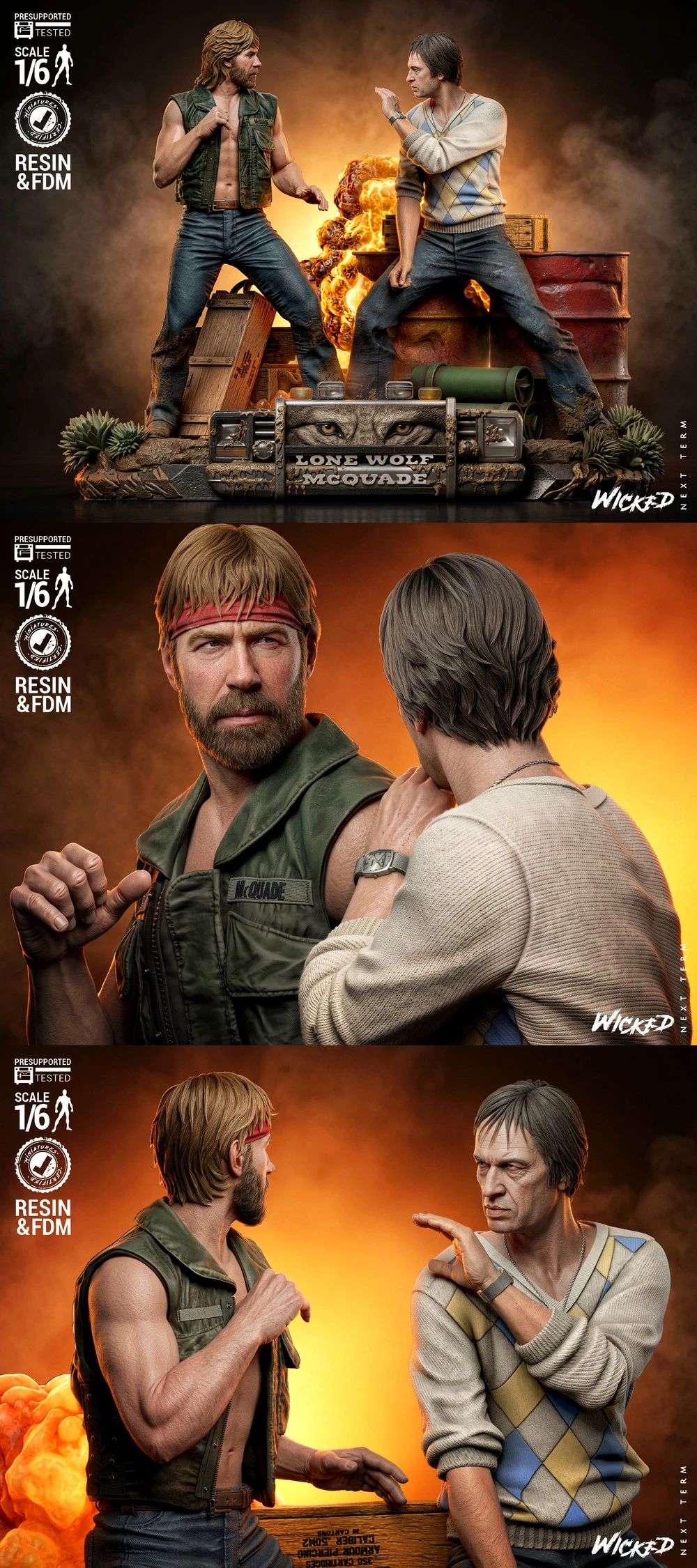 Lone Wolf McQuade Diorama — Lone Wolf McQuade / Movie 3D printable STL model