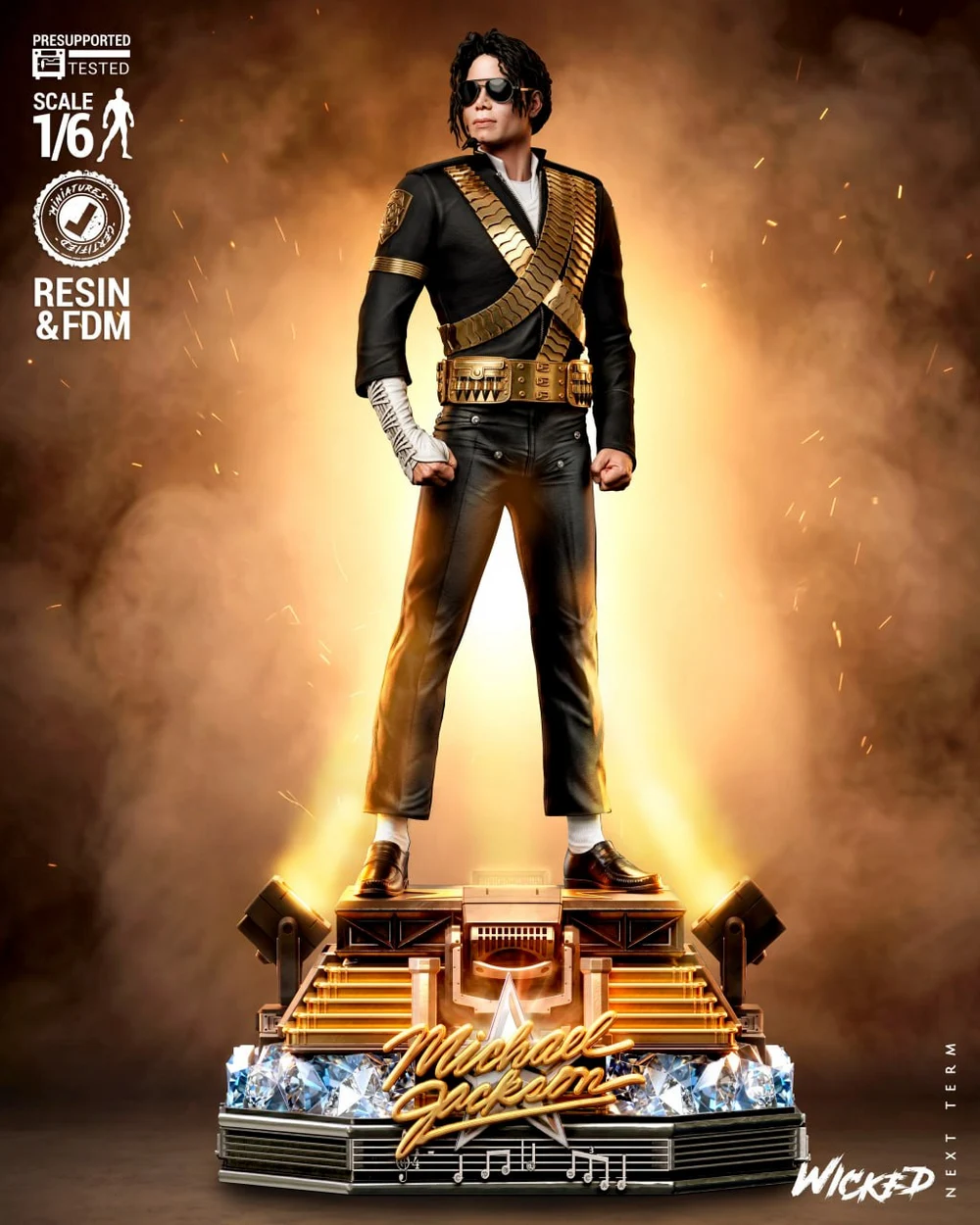 Michael Jackson — Real Life / Celebrity 3D printable STL model