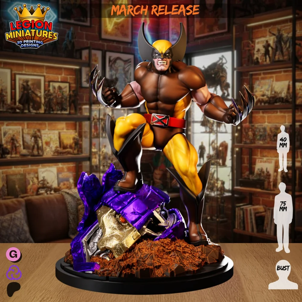 Wolverine — Marvel 3D printable STL model