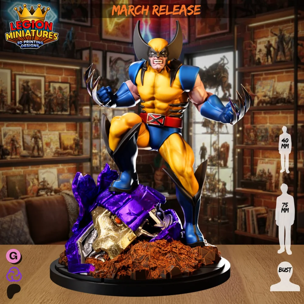 Wolverine — Marvel / X-Men 3D printable STL model