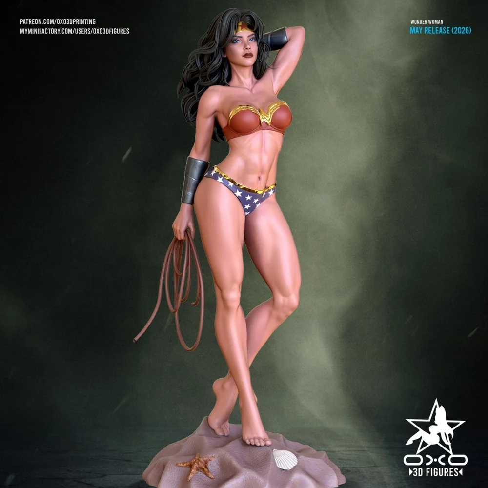 Wonder Woman — DC Comics 3D printable STL model