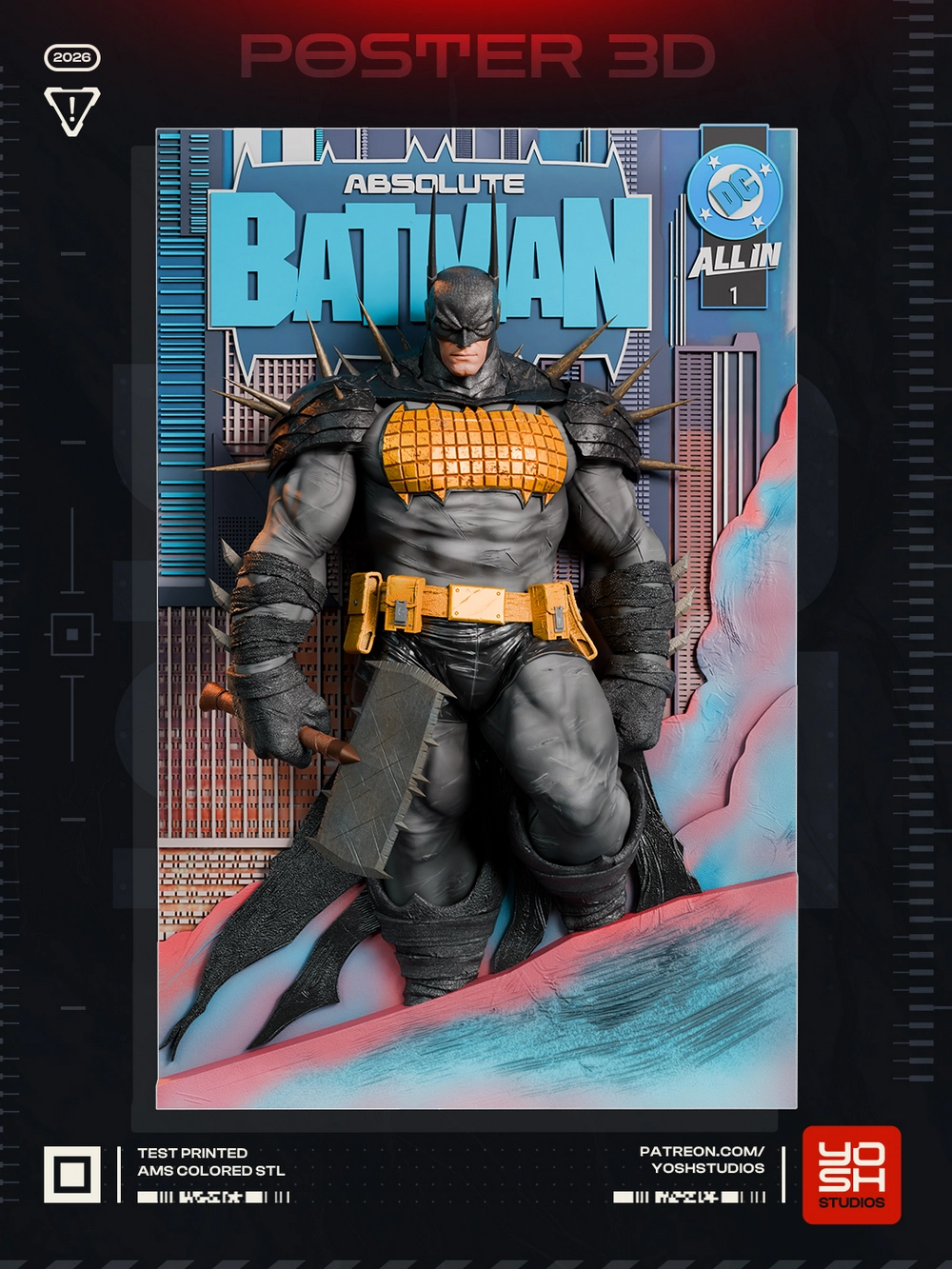 Absolute Batman Poster — DC Comics / Batman 3D printable STL model