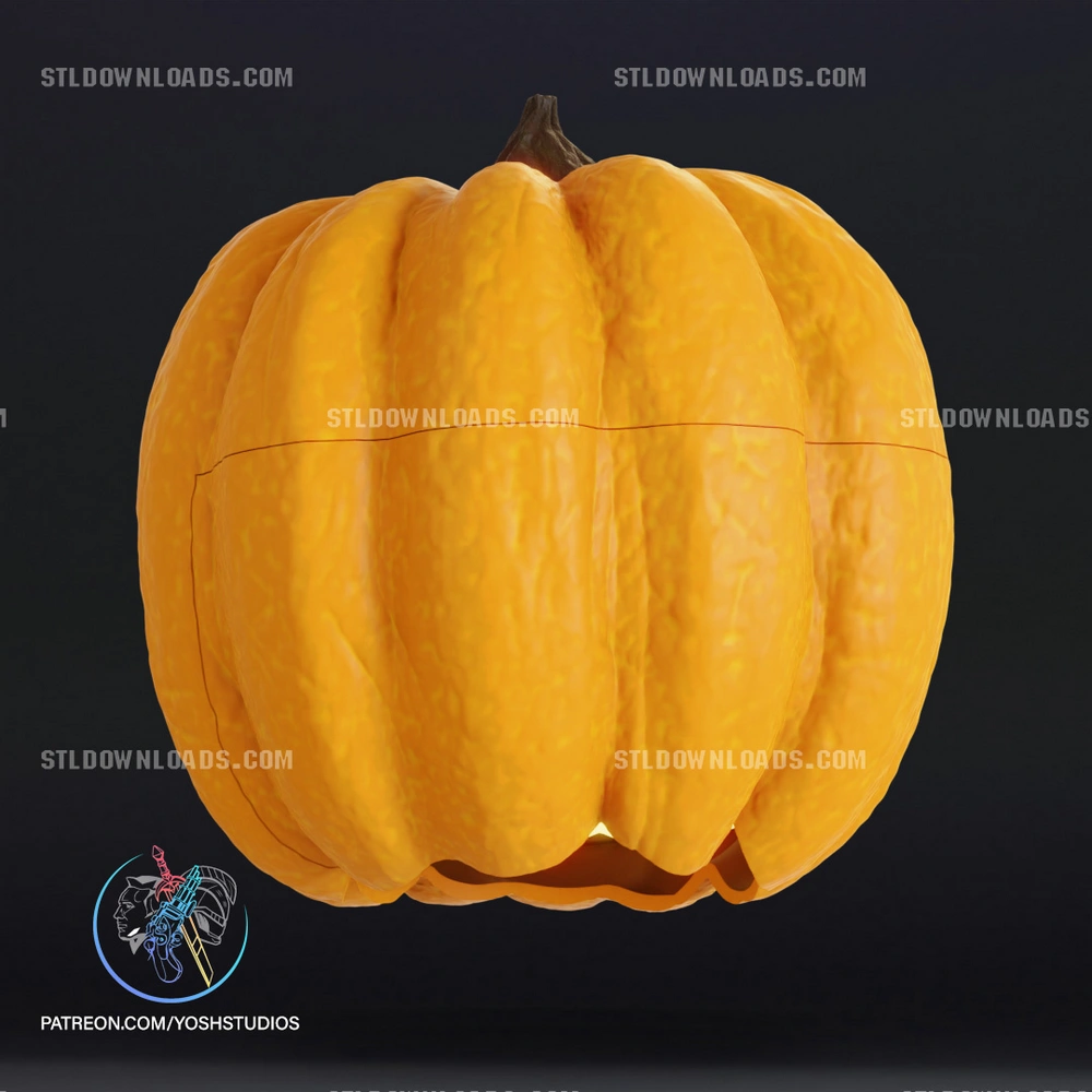 Wearable Pumpkin Head — Cosplay / Halloween STL render Wearable Pumpkin Head — Cosplay / Halloween 3D printable STL model