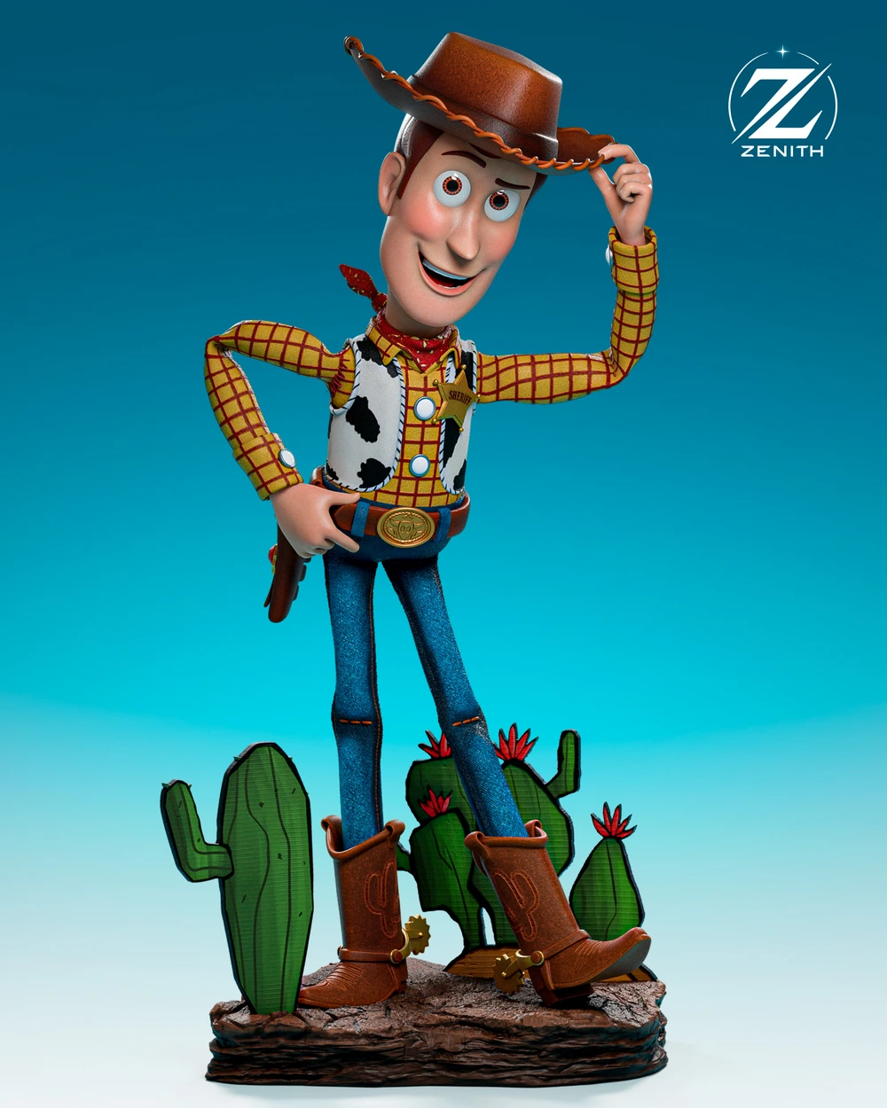 Woody — Toy Story / Disney Pixar STL render Woody — Toy Story / Disney Pixar 3D printable STL model