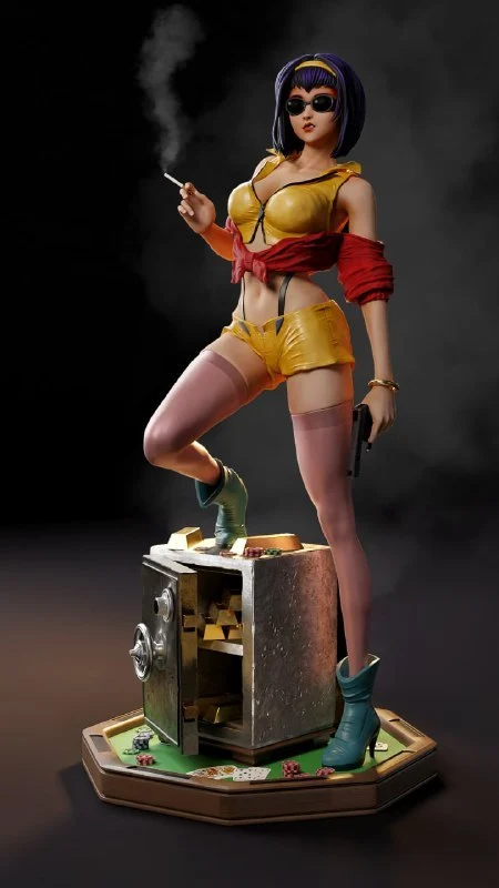 Faye Valentine — Cowboy Bebop 3D printable STL model