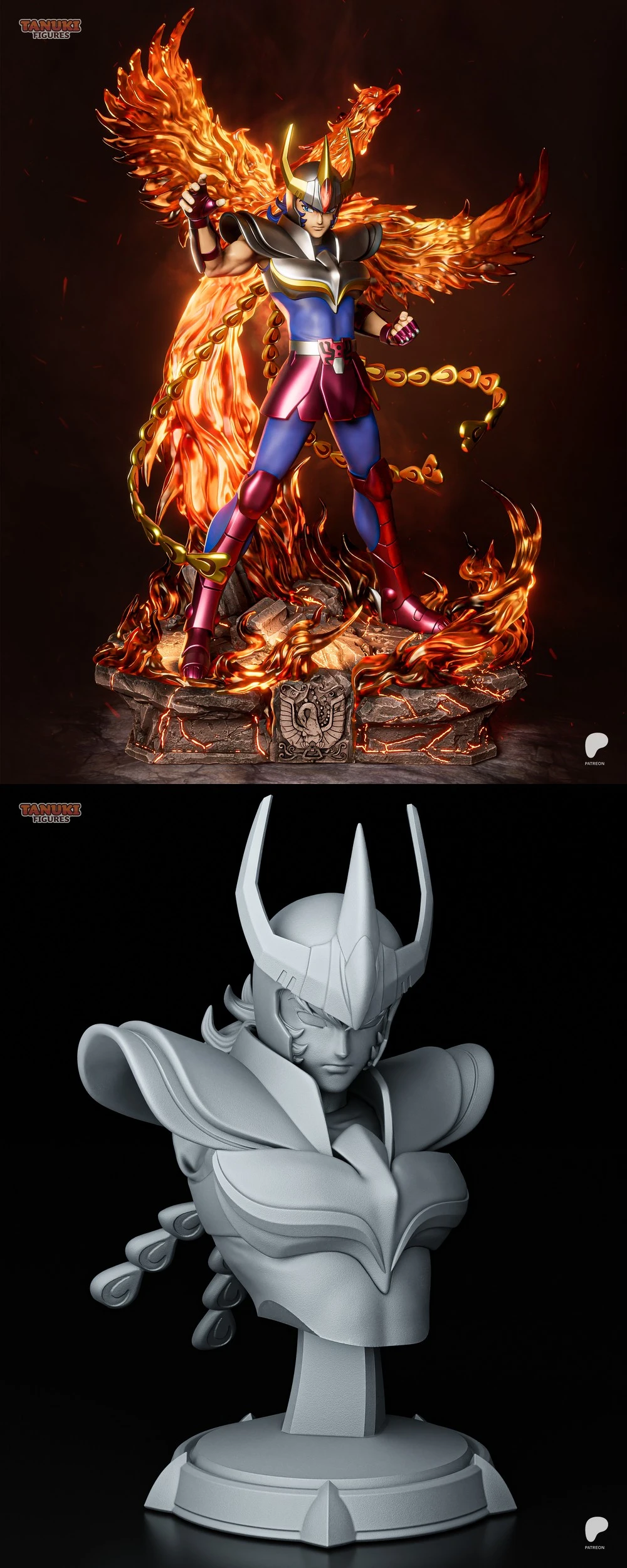 Phoenix Ikki — Saint Seiya 3D printable STL model