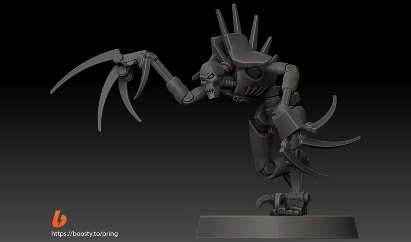 Warhammer 40,000 Flayed One STL miniature with sweeping claws