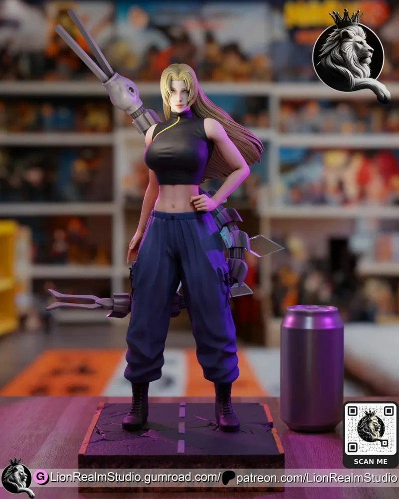 Yuki Tsukumo Jujutsu Kaisen figure with long hair and display base
