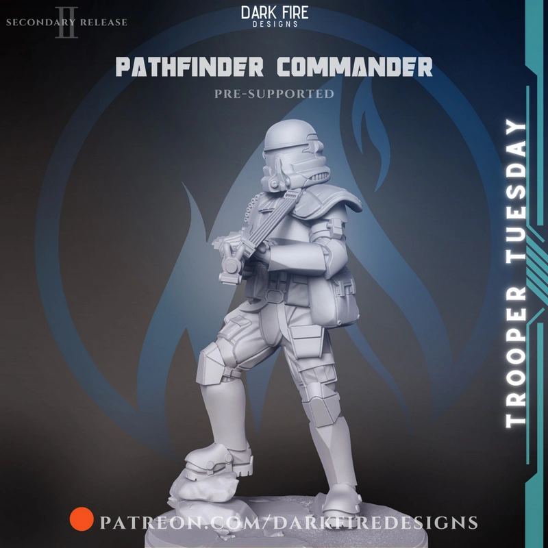 Star Wars Pathfinder Commander 3D model in detailed trooper armor