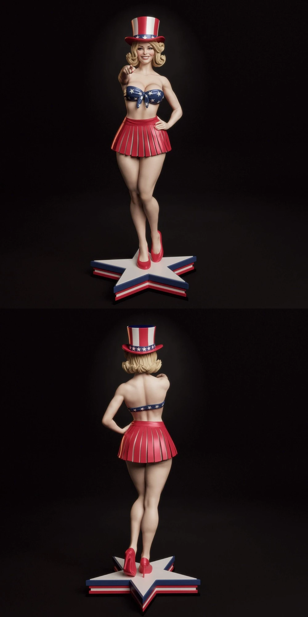 All-American Bombshell 3D printable STL model