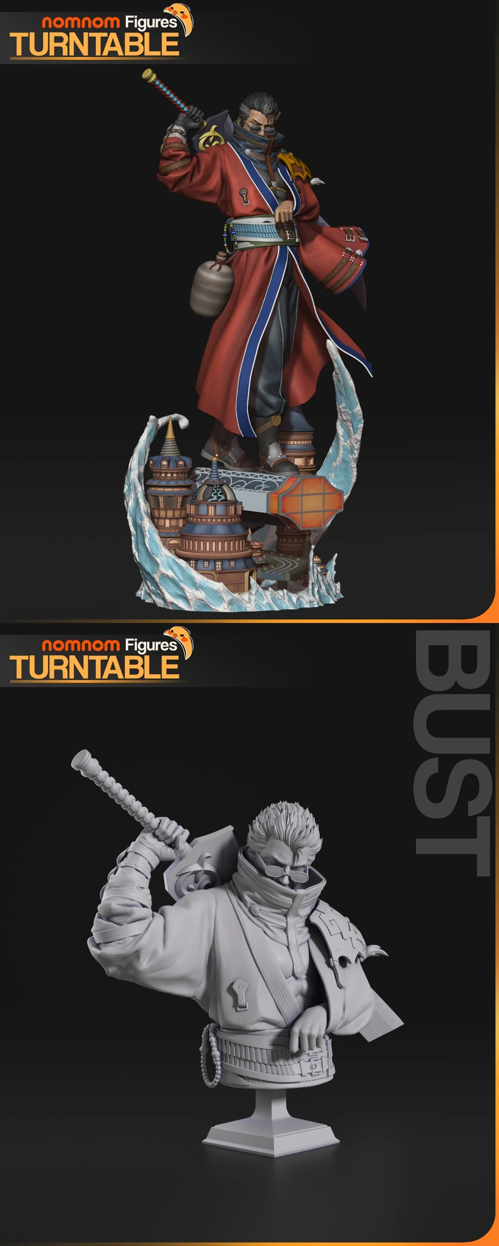 Auron — Final Fantasy X 3D printable STL model