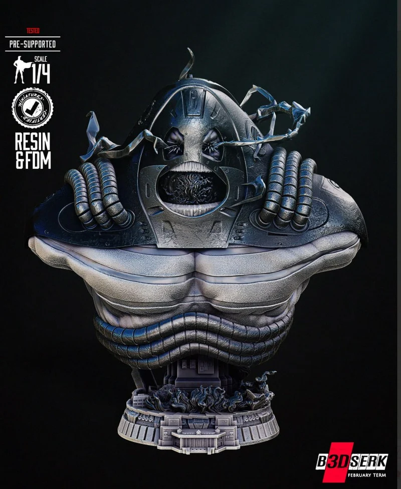 Anti-Monitor Bust — DC Comics STL render Anti-Monitor Bust — DC Comics 3D printable STL model