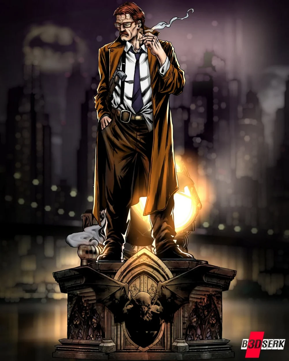 Commissioner Gordon Sculpture — DC Comics 3D printable STL model