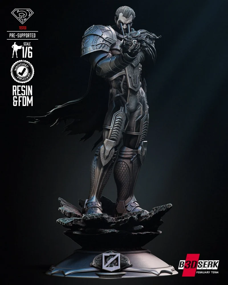 General Zod Sculpture — DC Comics 3D printable STL model