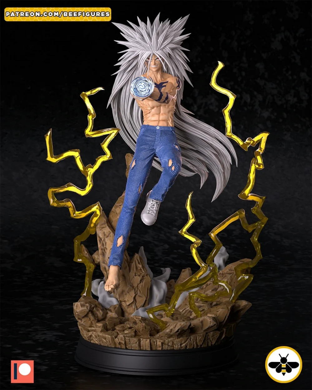 Yusuke Urameshi Mazoku Form — Yu Yu Hakusho STL render Yusuke Urameshi Mazoku Form — Yu Yu Hakusho 3D printable STL model