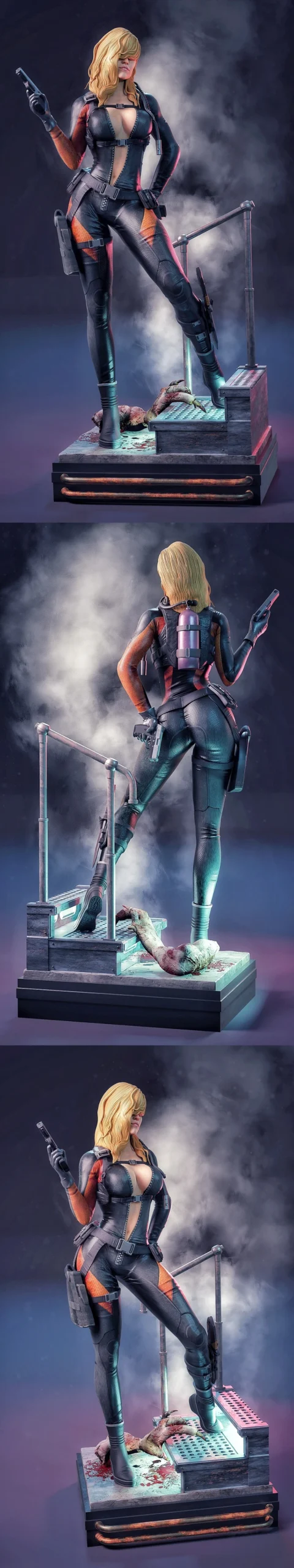 Rachel Foley — Resident Evil STL render Rachel Foley — Resident Evil 3D printable STL model