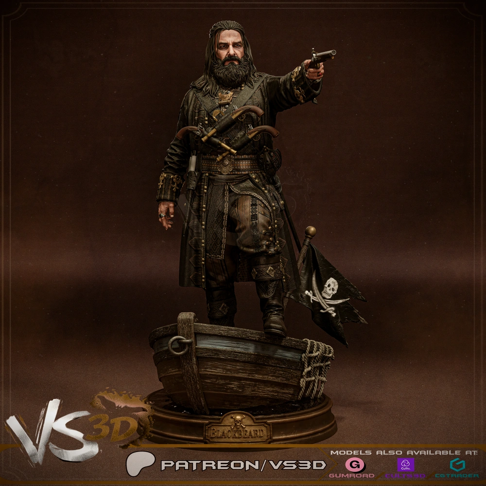 Black Beard — One Piece 3D printable STL model