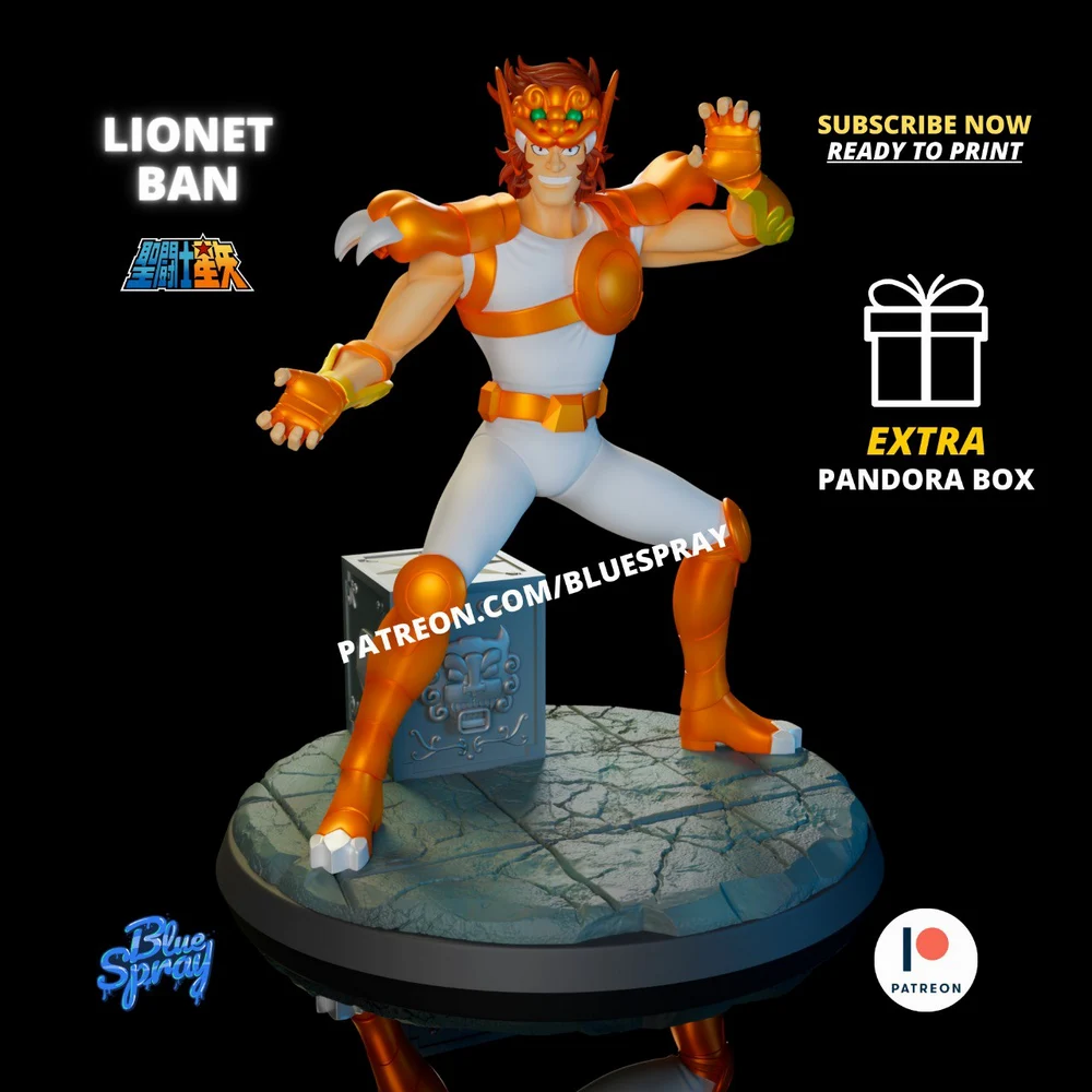 Lionet Ban — Saint Seiya 3D printable STL model